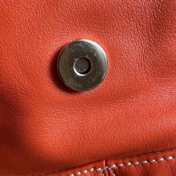 Ralph Lauren orange backpack purse - Picture 5 of 9